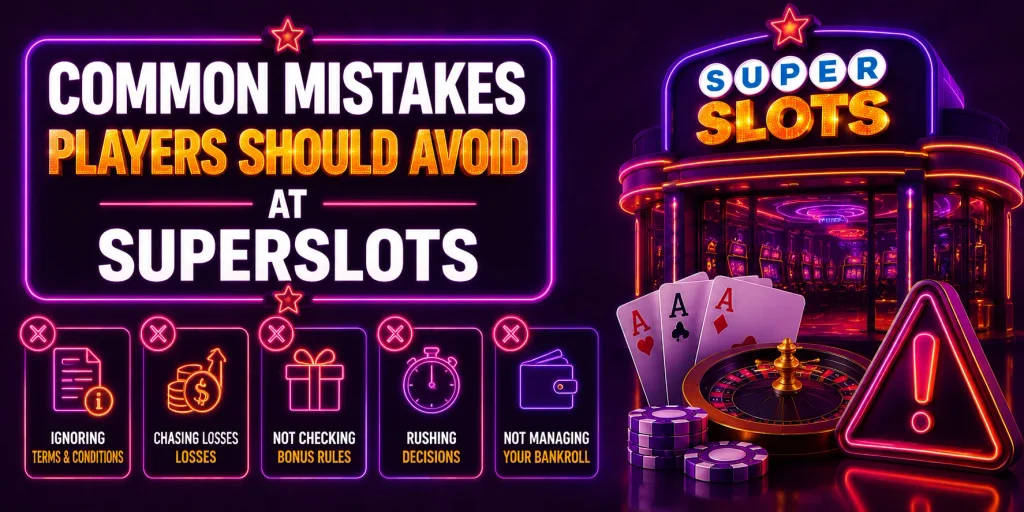 Common Mistakes Players Should Avoid At SuperSlots