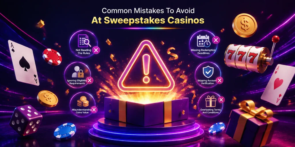 Common Mistakes To Avoid At Sweepstakes Casinos