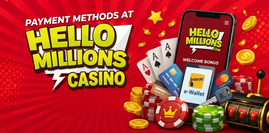Payment Methods At Hello Millions Casino