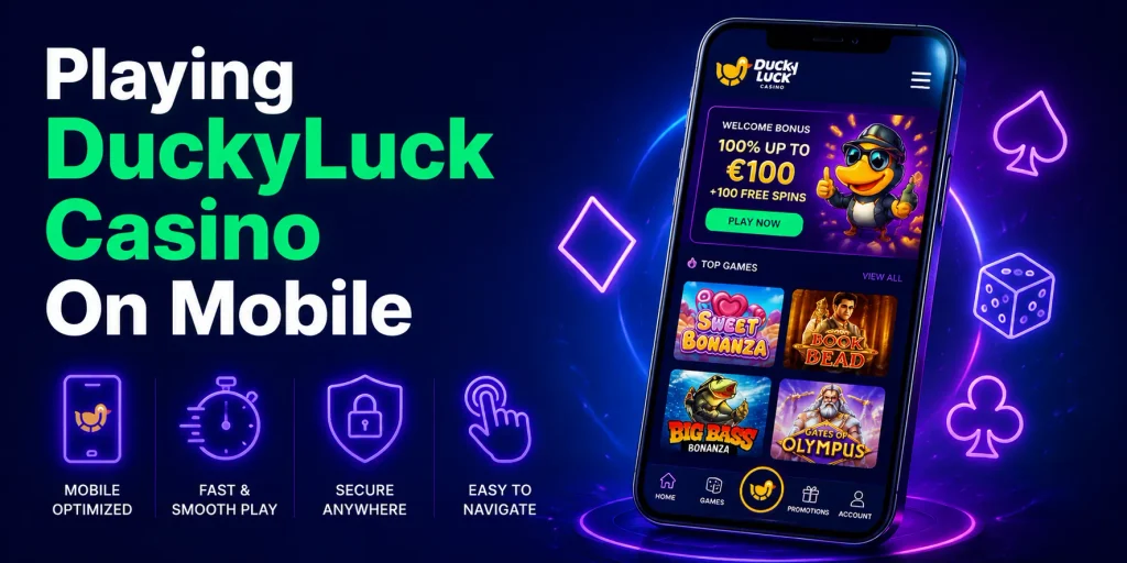 Playing DuckyLuck Casino On Mobile