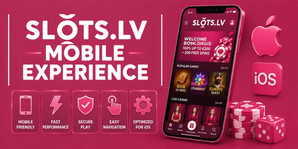 Slots.lv Mobile Experience