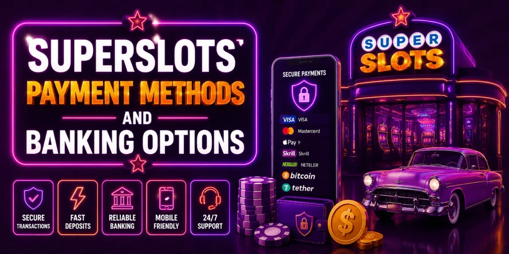 SuperSlots Payment Methods And Banking Options