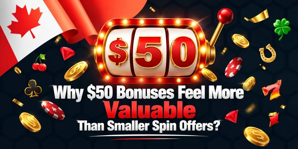 Why $50 Bonuses Feel More Valuable Than Smaller Spin Offers?