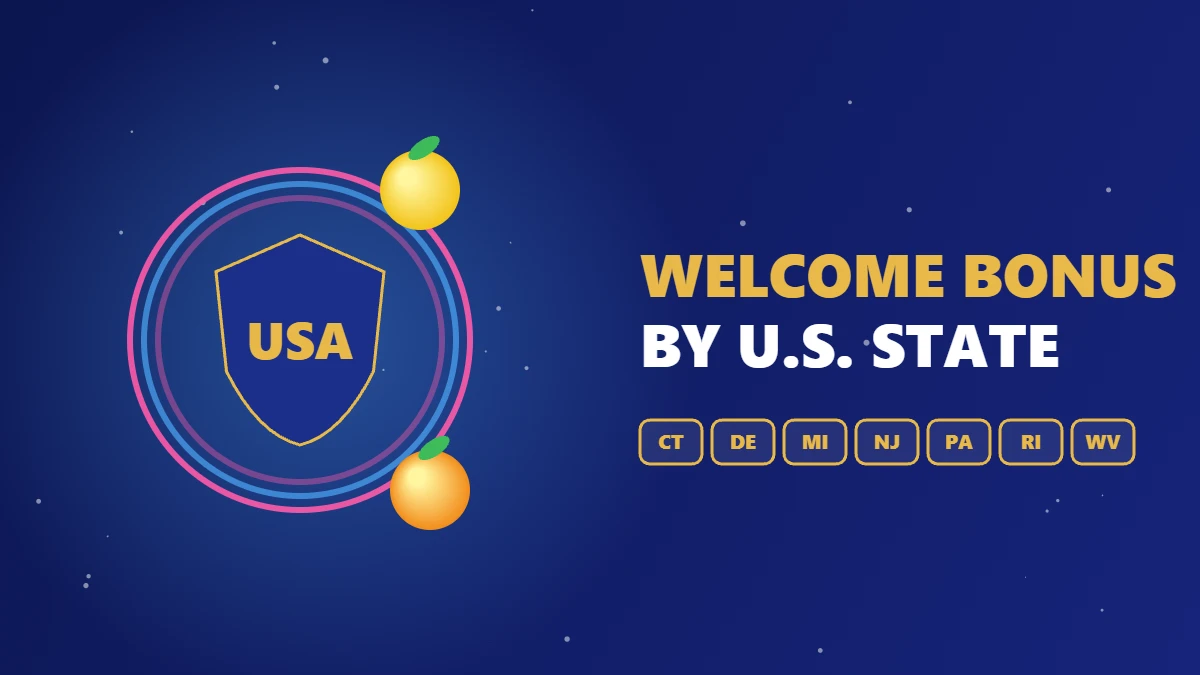 Casino welcome bonus availability by U.S. state