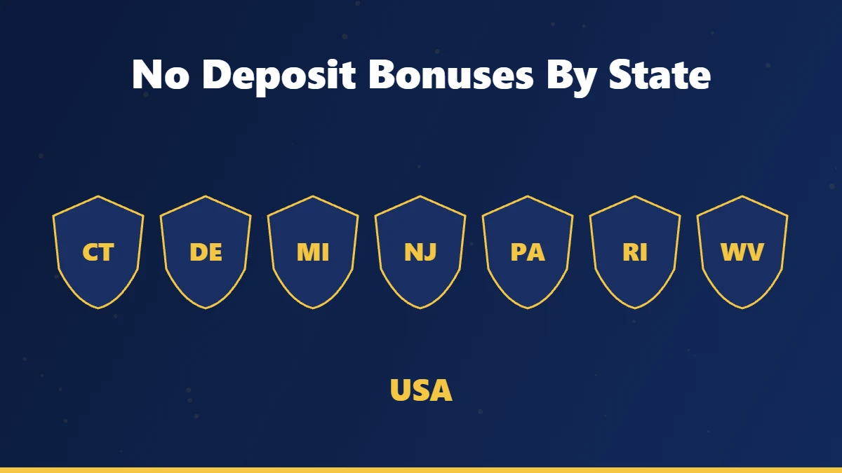 US states with regulated no deposit casino bonuses